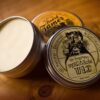 Moustache wax tin