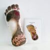 Severed foot and card