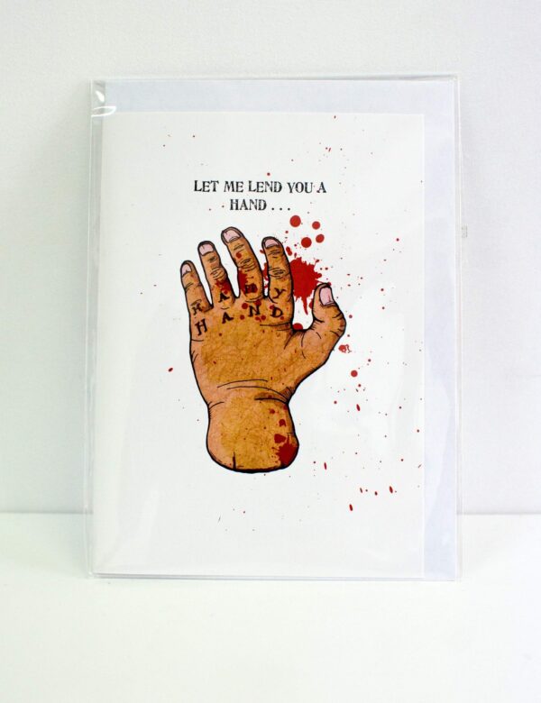 severed hand illustration