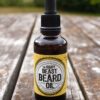 Beard oil bottle with dropper
