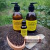 Captain Lemonbeard shampoo , conditioner, oil, pirate balm, comb and brush