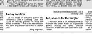 Letter to editor