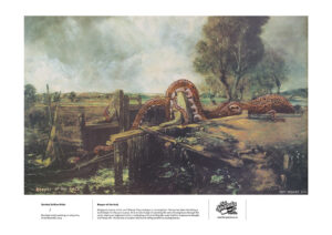 Picture of an Octopus in a canal lock in rural England